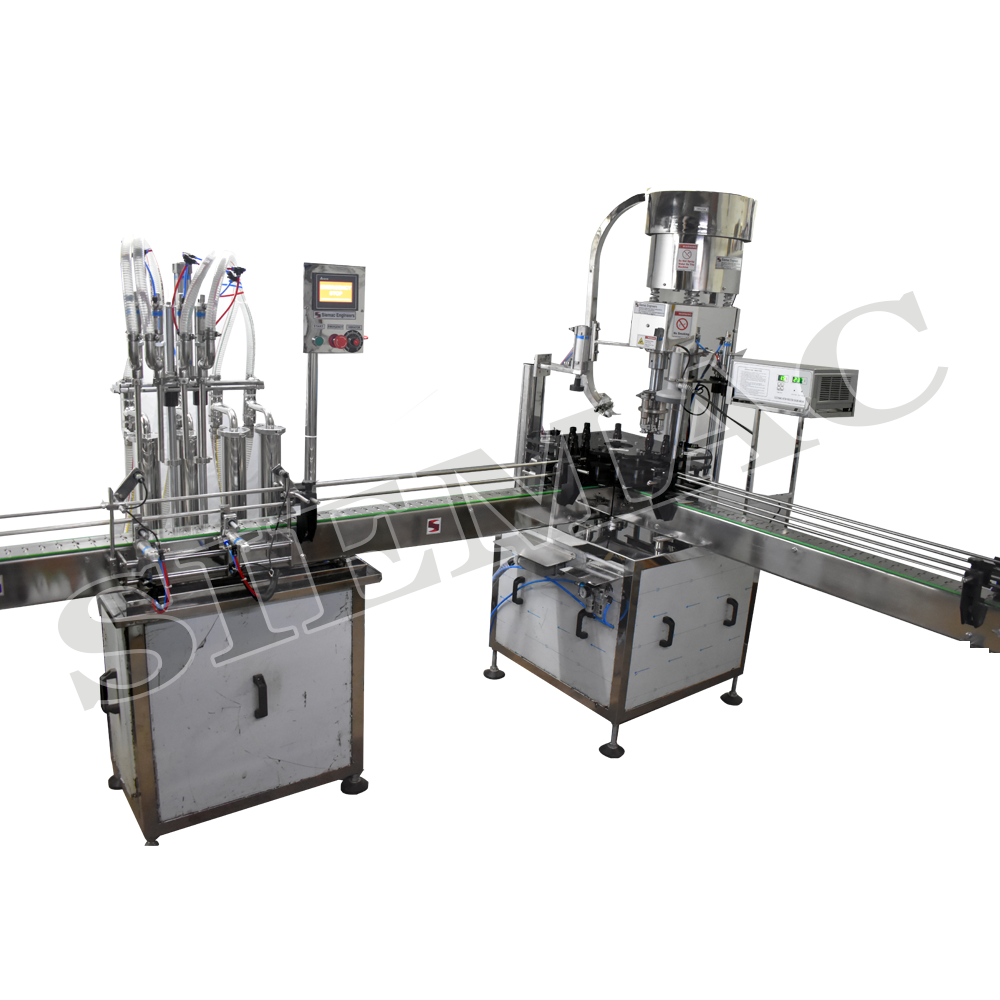 Automatic Liquid Filling and Capping Machine